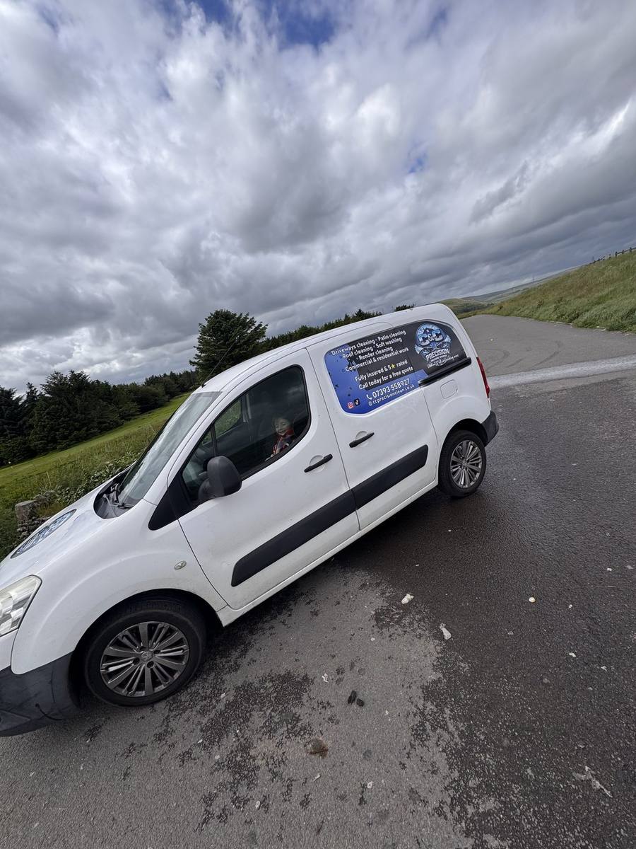 C&C Precision Pressure Washing branded van in Oldham, Greater Manchester